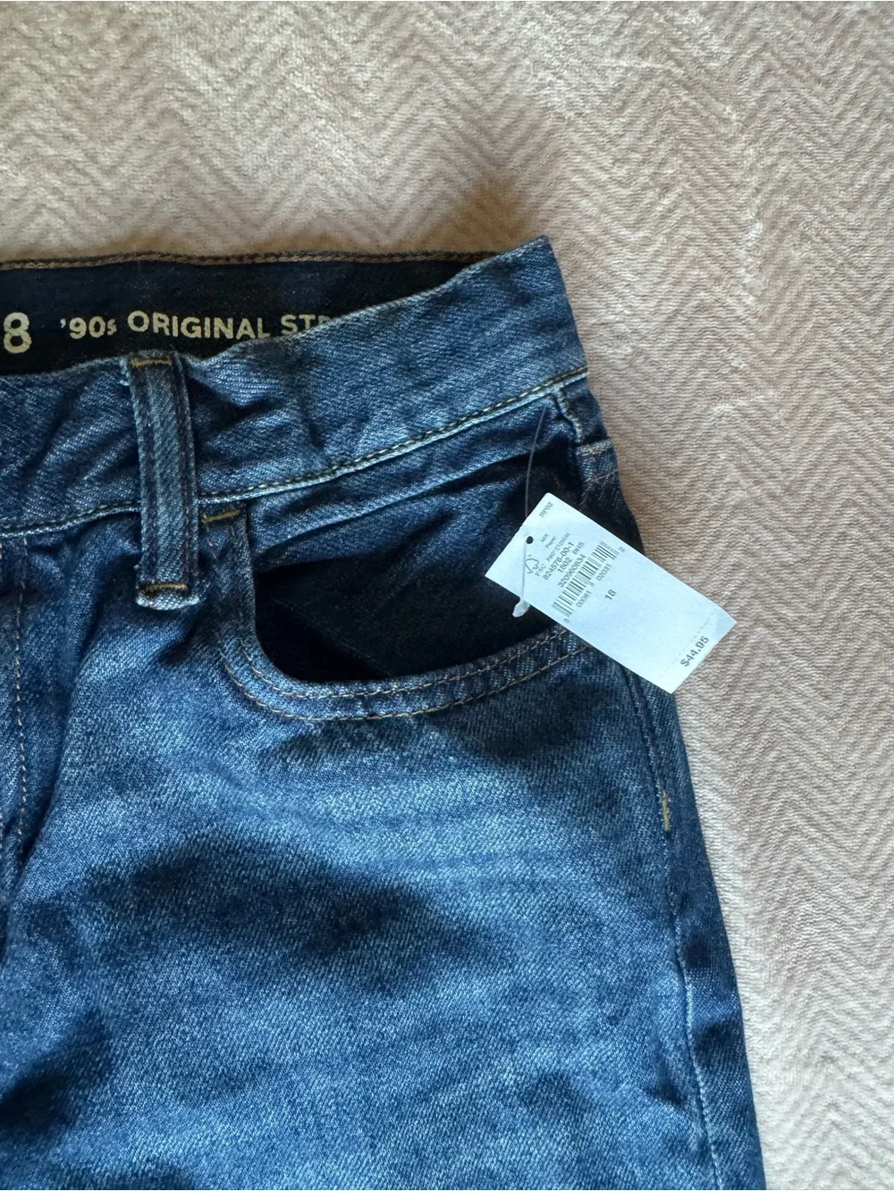 NWT Gap Dark Blue Straight-Leg Jeans - size 18